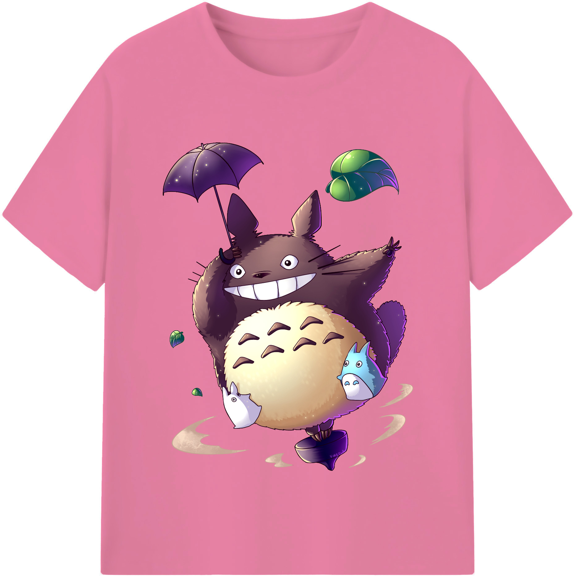（画像用） となりのトトロ 草壁メイ 草壁サツキ My Neighbor Totoro Satsuki Kusakabe Mei Kusakabe 綿100％半袖Tシャツ（フロントプリント）